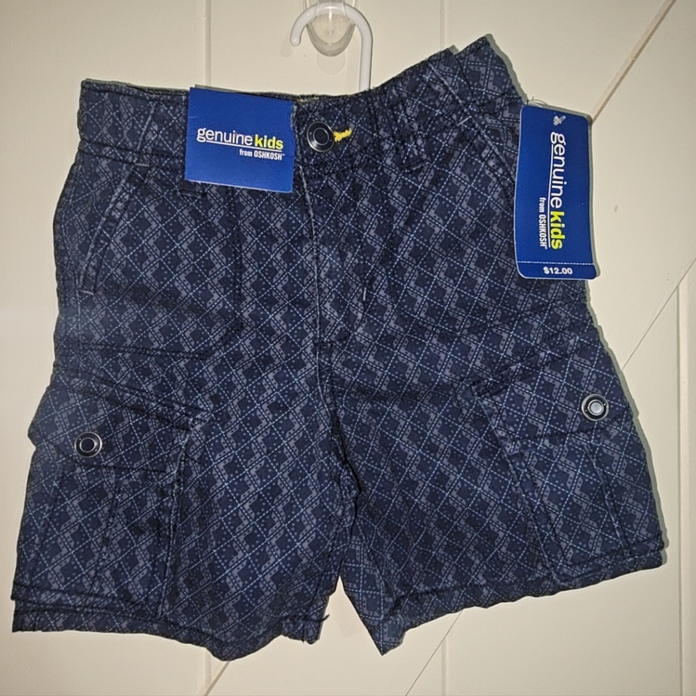 Genuine Kids (Oshkosh) Blue Patterned Shorts